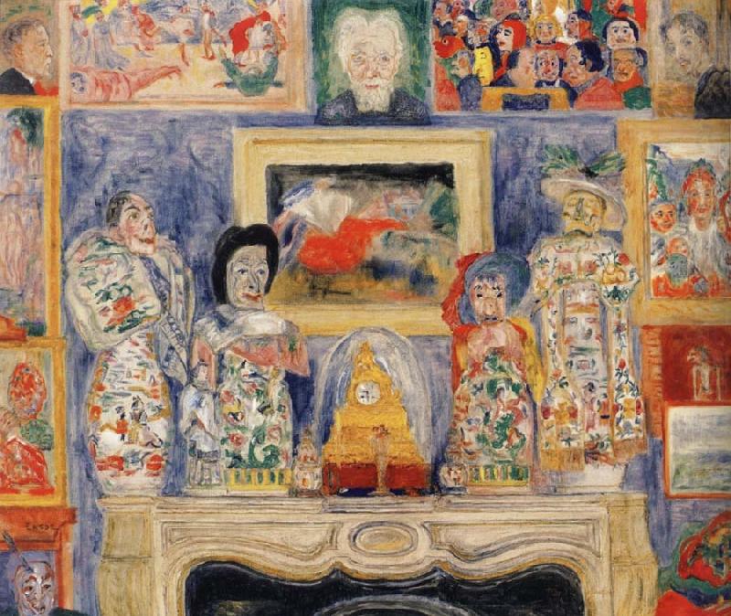 Interior with Three Portraits, James Ensor